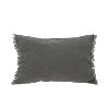 Coussin Etamine 40X55 en lin lavé Anthracite