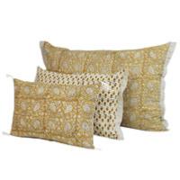 Très grand Coussin Indienne 50x75 cm Ocre