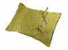 Petit coussin en lin jaune