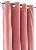 Lyric rideaux doublés en velours  Rose poudre